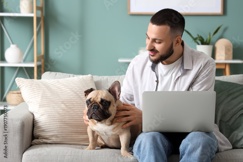 Handsome young happy man wi...