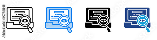 Visual  icon set multiple style collection