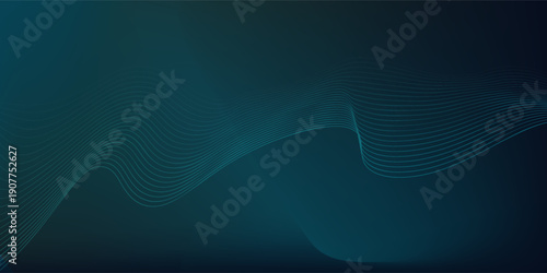 This modern graphic background uses thin wavy lines, creating depth and fluidity.
