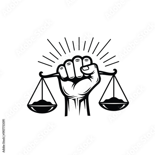 scales of justice vector icon