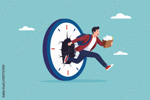 Running Out Of Time Concept