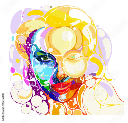 Abstract background with swirling gold lines on a dark blue gradient, elegant and sophisticated