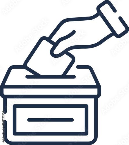 라인스타일 선거 투표 이미지

