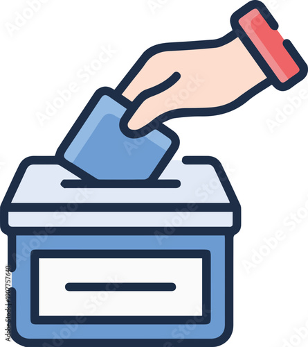 라인스타일 선거 투표 이미지

