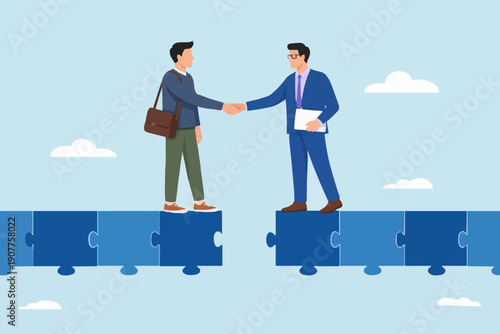 Business Teamwork Connection