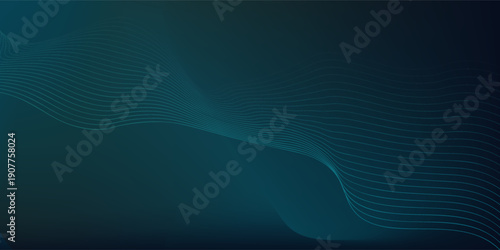 This modern graphic background uses thin wavy lines, creating depth and fluidity.