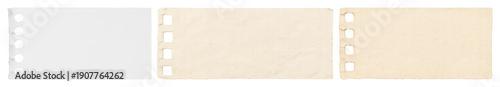 PNG Vintage paper notebook pages on transparent background