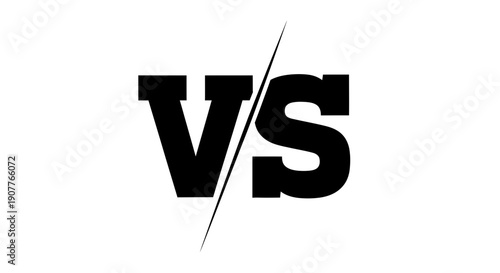 VS Comparison Icon – Versus Battle Contrast Matchup Symbol