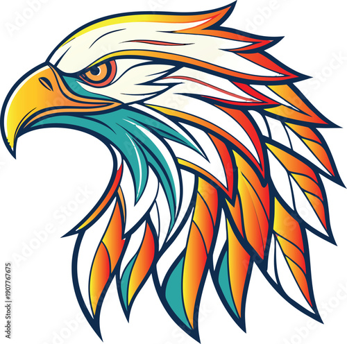 Would you like me to generate a similar descriptive string for a different animal or mascot style?