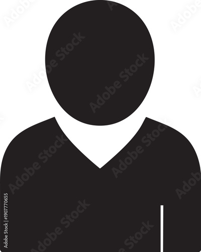 Silhouette Person: A simple, elegant silhouette of a person, representing anonymity and universal human form.