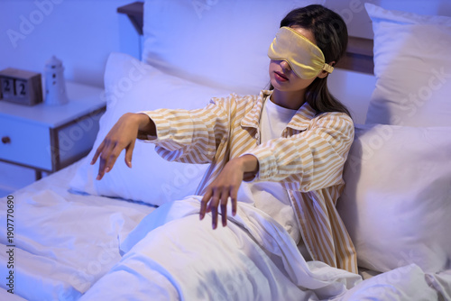 Female sleepwalker with sle...