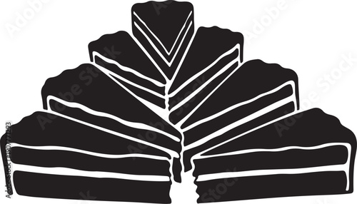 Stack of books in black and white illustration style