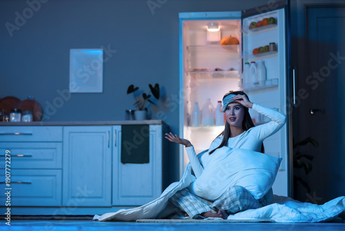 Female sleepwalker with sle...