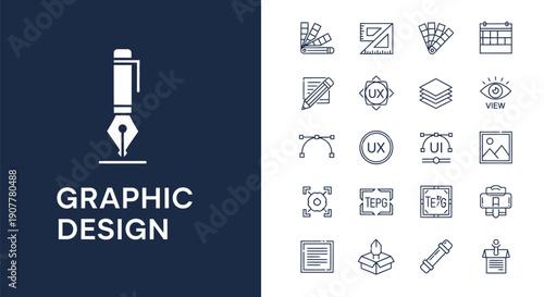 Review icons and feedback elements displayed on a blue and white background