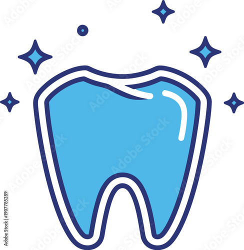 World Oral Health Day Tooth Shield Icon Dental Vector Teeth Oral Care Protection Sparkle Hygiene