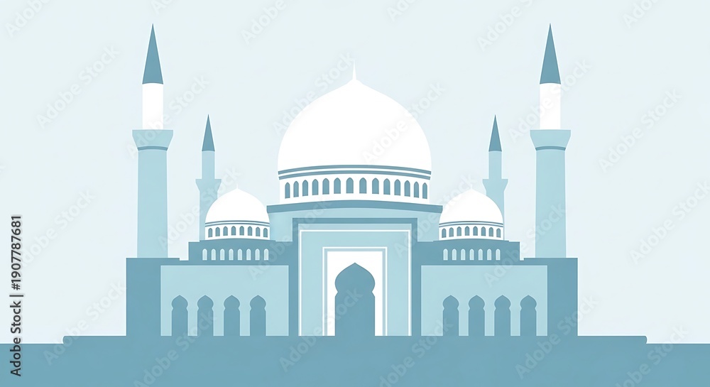 Fototapeta premium Mosque Architecture Islamic Building Design.