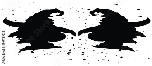 Black Face witch Halloween. Mystical magic boho elements. Witchcraft astrological set. Esoteric alchemy sketch for tattoo. Palmistry and skull, vector illustration.