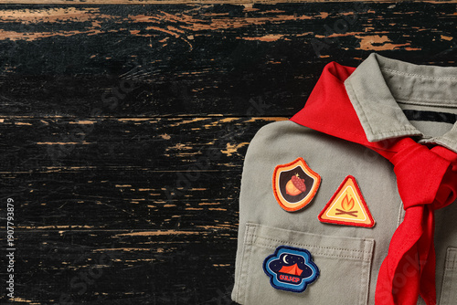 Scout's uniform with patche...