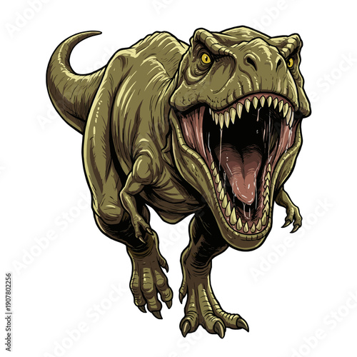 Tyranosaurus Rex roar Artwork Illustration