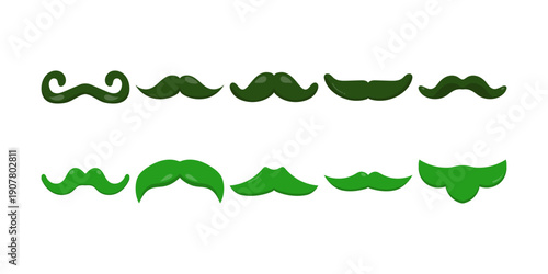 Mustache St Patrick's Illustration
