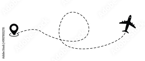 vector illustration of airplane