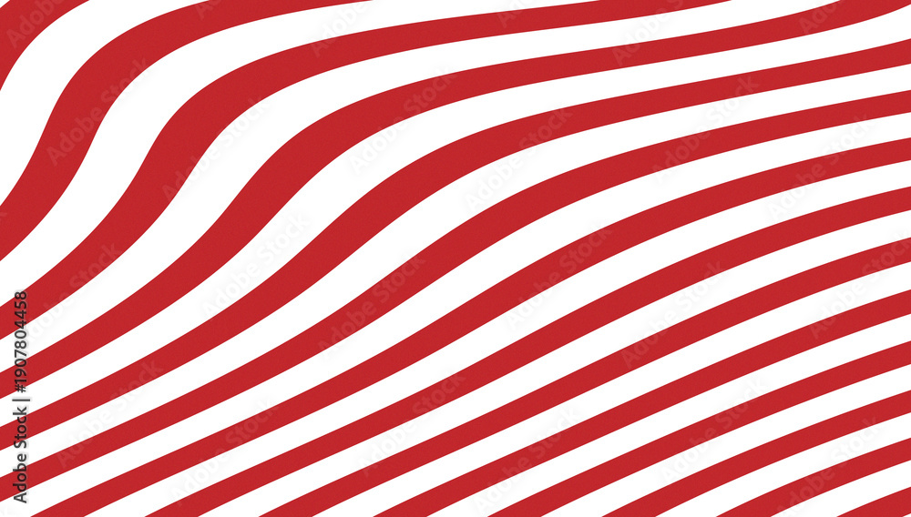 Fototapeta premium Red and white diagonal stripes pattern seamless texture isolated on transparent background