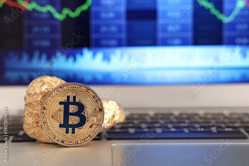 Bitcoin and golden nugget o...