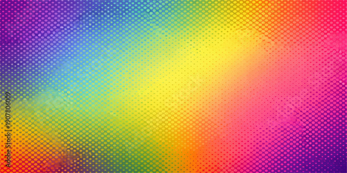 Abstract rainbow waves forming a bright and colorful geometric background wallpaper