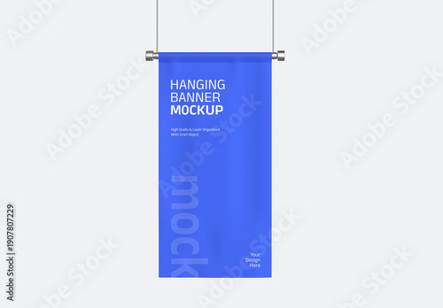 Hanging Banner Mockup PSD Template