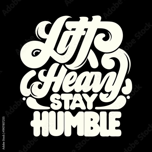 Motivational phrase with white text on black background