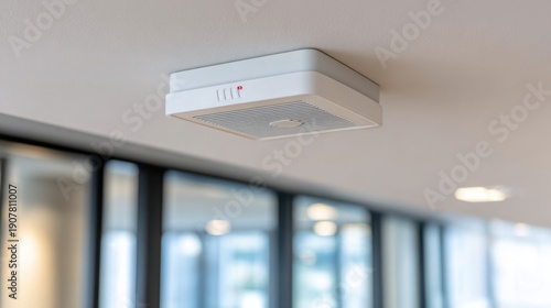 Wallpaper Mural Modern Ceiling Sensor Device for Enhanced Environmental Monitoring and Control in Indoor Spaces with Advanced Technology and Sleek Design Torontodigital.ca