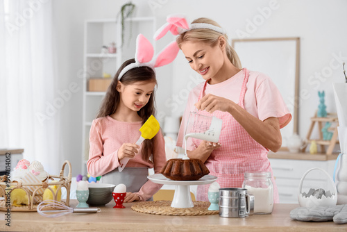 Mother and her daughter wit...