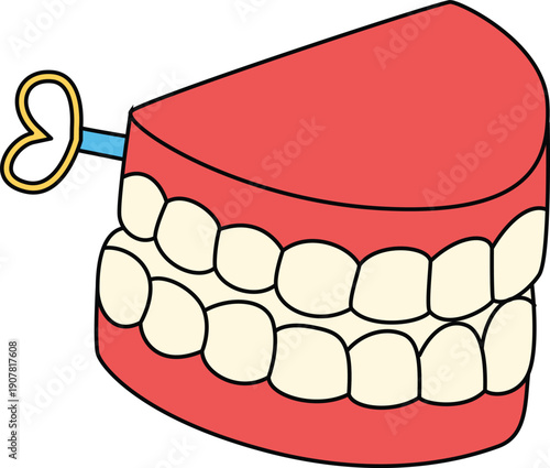 April fool object flat Illustration