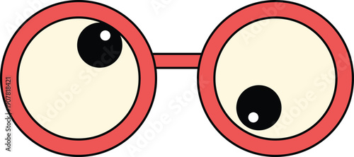 April fool object flat Illustration