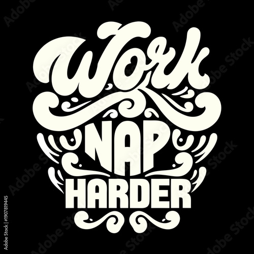 A typographic design with a humorous phrase