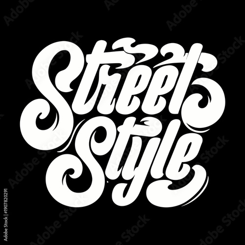 Street style logo with stylized text
