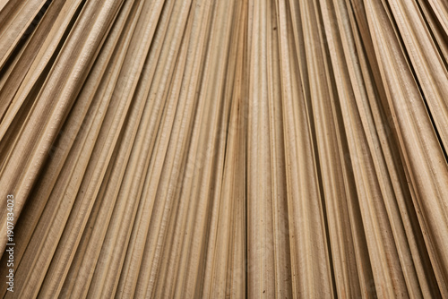 Texture of dried palm leaf ...