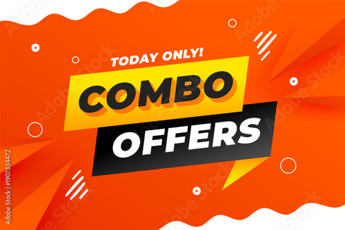 modern combo sale offer backdrop for business marketing