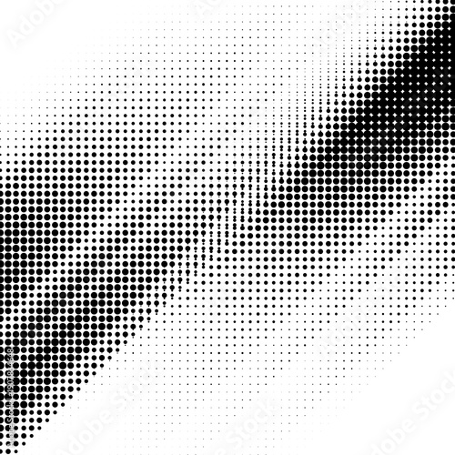 halftone style dotted distress texture background design