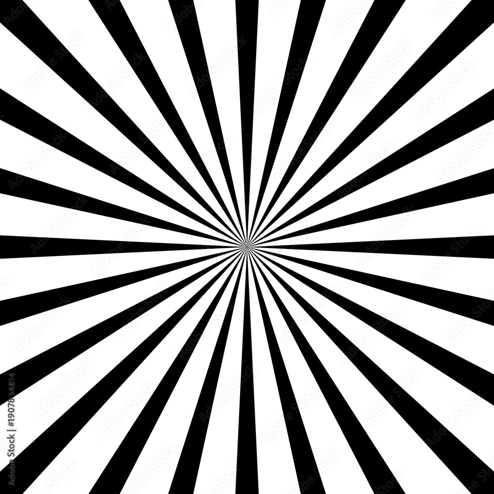Obraz premium white and black stripe line explosion pattern background