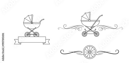 Charming baby stroller decorative dividers for newborn design
