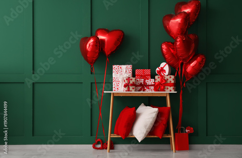 Different gifts on rack and...