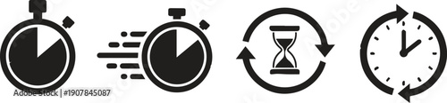 Time evolution and transformation icons