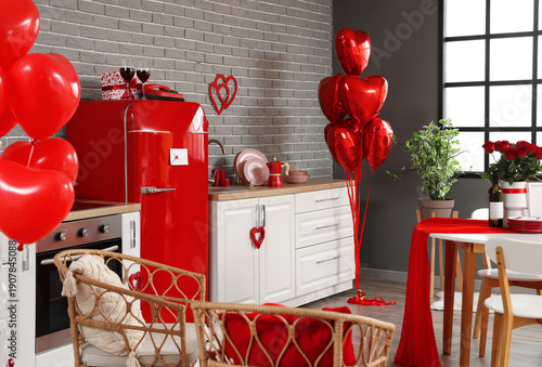 Interior of kitchen decorat...