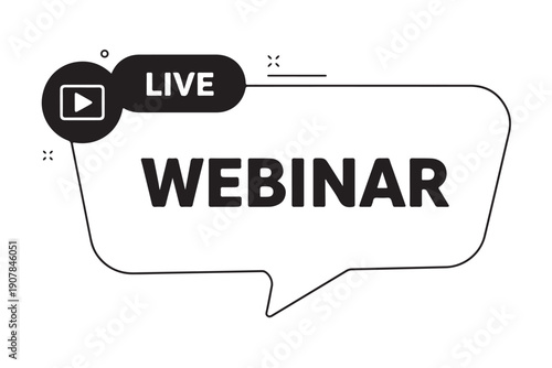 Webinar live streaming icon