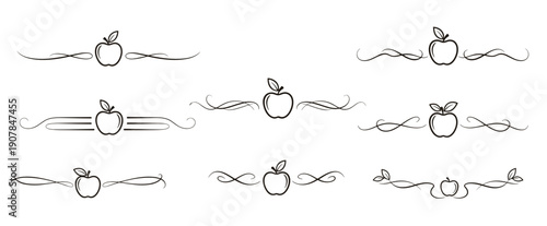 Charming decorative apple dividers for culinary and organic design