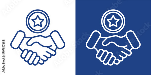 Goodwill Blue And White Icon Style Collection