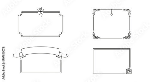 Elegant decorative frame dividers for luxurious design