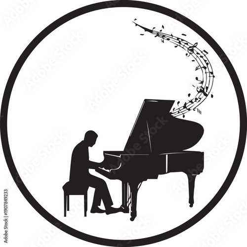 Black Background Flat Solid Color Abstract Texture Template Design