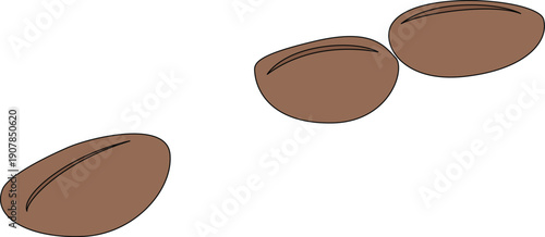 Coffee drink beverages flat illustration
